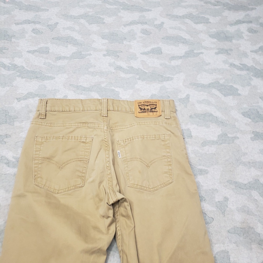 Levi's 511 Pants Youth 28x38 Tan Slim Fit Pockets - Picture 8 of 11